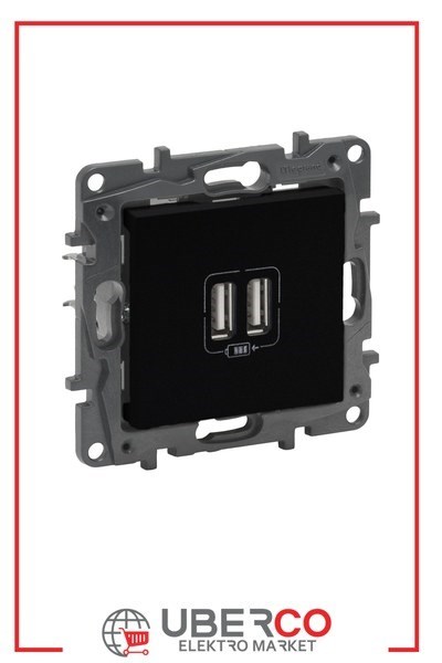 LEGRAND 768694Legrand USB Şarj Prizi - İkili USB şarj prizi, 2400mA - SiyahLegrand USB Şarj Prizi - İkili USB şarj prizi, 2400mA{ubercoelektromarket}