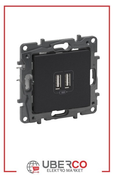 LEGRAND 768394Legrand USB Şarj Prizi - İkili USB şarj prizi, 2400mA - FümeLegrand USB Şarj Prizi - İkili USB şarj prizi, 2400mA - Füme{ubercoelektromarket}