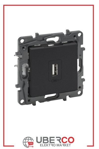 LEGRAND 768397Legrand USB Şarj Prizi - Tekli USB şarj prizi, 1100mA - FümeLegrand USB Şarj Prizi - Tekli USB şarj prizi, 1100mA - Füme{ubercoelektromarket}