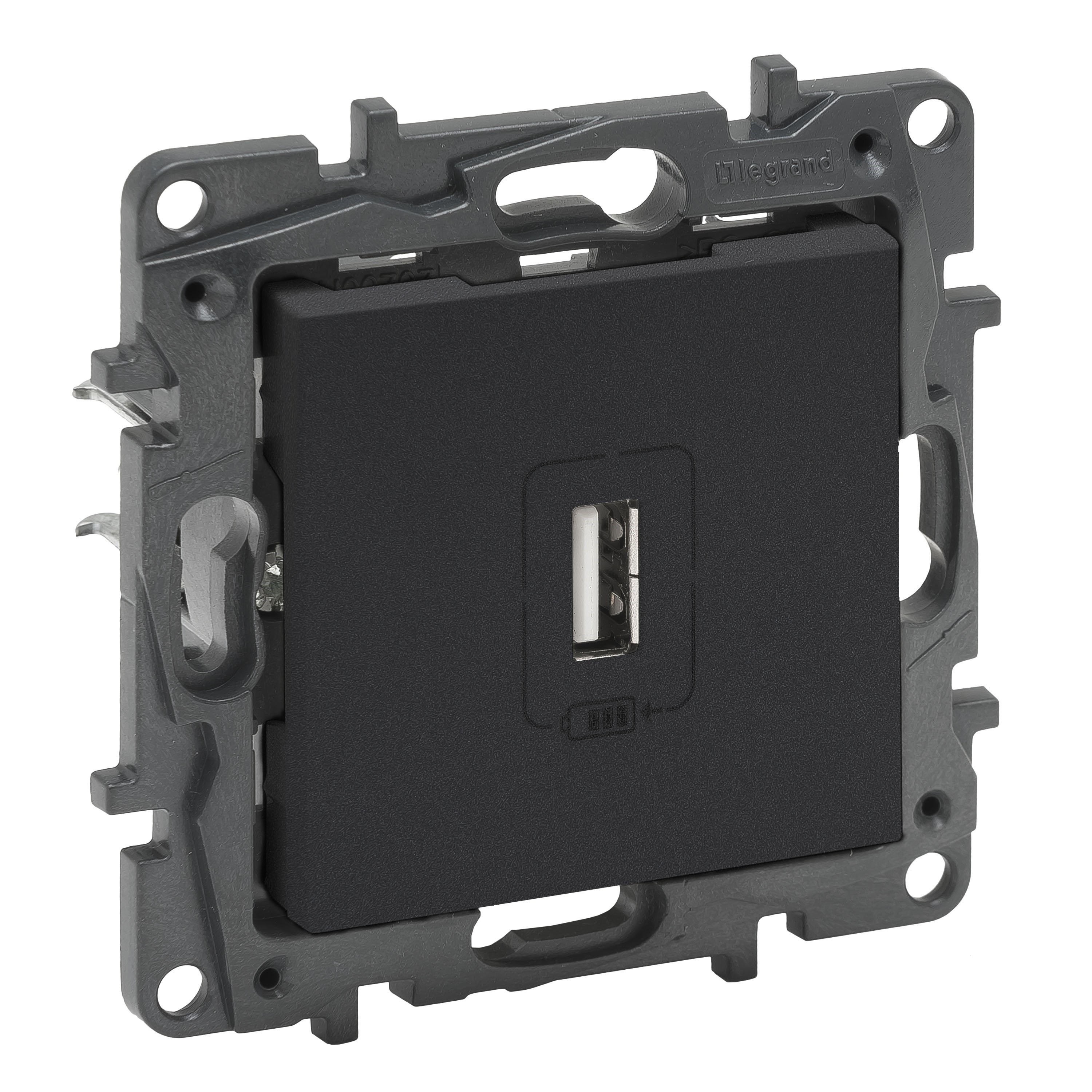 LEGRAND 768397Legrand USB Şarj Prizi - Tekli USB şarj prizi, 1100mA - FümeLegrand USB Şarj Prizi - Tekli USB şarj prizi, 1100mA - Füme{ubercoelektromarket}