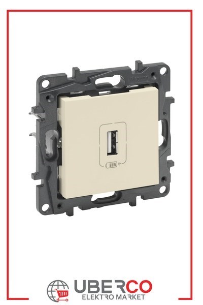 LEGRAND 768497Legrand USB Şarj Prizi - Tekli USB şarj prizi, 1100mA - KremLegrand USB Şarj Prizi - Tekli USB şarj prizi, 1100mA - Krem{ubercoelektromarket}