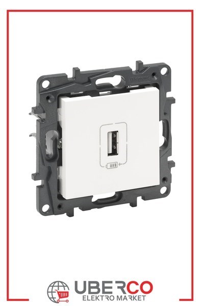 LEGRAND 768197Legrand USB Şarj Prizi - Tekli USB şarj prizi, 1100mA - BeyazLegrand USB Şarj Prizi - Tekli USB şarj prizi, 1100mA{ubercoelektromarket}