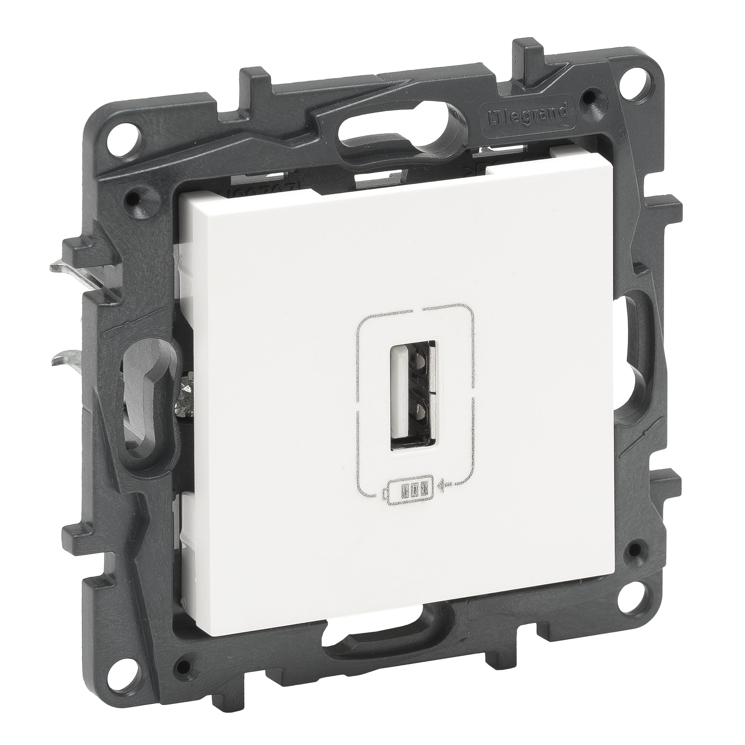 LEGRAND 768197Legrand USB Şarj Prizi - Tekli USB şarj prizi, 1100mA - BeyazLegrand USB Şarj Prizi - Tekli USB şarj prizi, 1100mA{ubercoelektromarket}