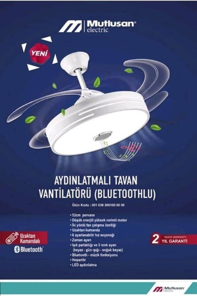 001 038 300100 00 00Mutlusan Aydınlatmalı Tavan Vantilatörlü Bluetoothlu Ses SistemliMutlusan Aydınlatmalı Tavan Vantilatörlü Bluetoothlu Ses Sistemli Mutlusan 001 038 300100 00 00 {ubercoelektromarket}