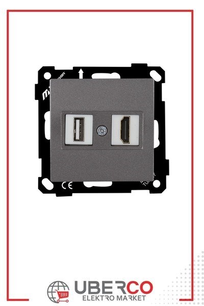 2270 459 0195Mutlusan Elitra Plus Mek+Tuş 1*USB/1*Hdmı Priz - FümeMutlusan Elitra Plus Mek+Tuş 1*USB-1*Hdmı Priz - Füme{ubercoelektromarket}
