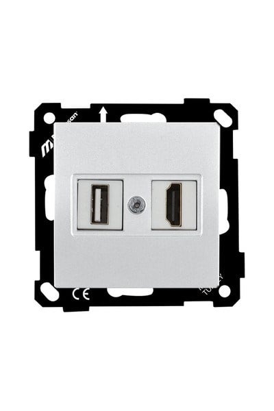 2270 459 0101Mutlusan Elitra Plus Mek+Tuş 1*USB/1*Hdmı Priz - BeyazMutlusan Elitra Plus Mek+Tuş 1*USB-1*Hdmı Priz - Beyaz{ubercoelektromarket}