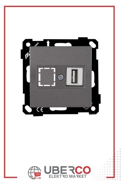 2270 455 0195Mutlusan Elitra Plus Mek+Tuş 1*USB Priz - FümeMutlusan Elitra Plus Mek+Tuş 1*USB Priz - Füme{ubercoelektromarket}