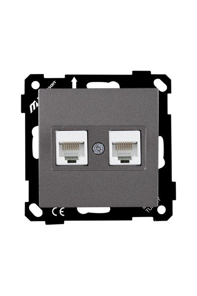 2270 138 0195Mutlusan Elitra Plus Mek+Tuş Data Prizi 2*Rj45 (Cat5E) - FümeMutlusan Elitra Plus Mek+Tuş Data Prizi 2*Rj45 - Füme{ubercoelektromarket}