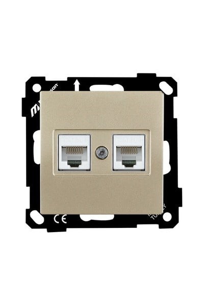 2270 138 0190Mutlusan Elitra Plus Mek+Tuş Data Prizi 2*Rj45 (Cat5E) - SatenMutlusan Elitra Plus Mek+Tuş Data Prizi 2*Rj45 - Saten{ubercoelektromarket}