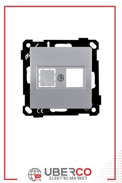 2270 135 0192Mutlusan Elitra Plus Mek+Tuş Data Prizi 1*Rj45 (Konnektörsüz) - GümüşMutlusan Elitra Plus Mek+Tuş Data Prizi 1*Rj45{ubercoelektromarket}