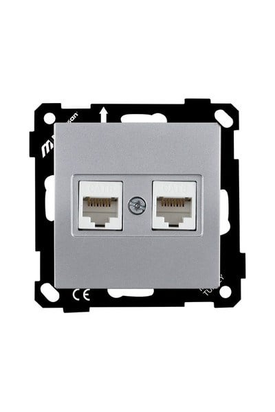 2270 141 0192Mutlusan Elitra Plus Mek+Tuş Data Prizi 2*Rj45 (Cat6) - GümüşMutlusan Elitra Plus Mek+Tuş Data Prizi 2*Rj45 - Gümüş{ubercoelektromarket}