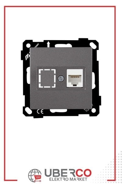2270 140 0195Mutlusan Elitra Plus Mek+Tuş Data Prizi 1*Rj45 (Cat6) - FümeMutlusan Elitra Plus Mek+Tuş Data Prizi 1*Rj45 (Cat6) - Füme{ubercoelektromarket}