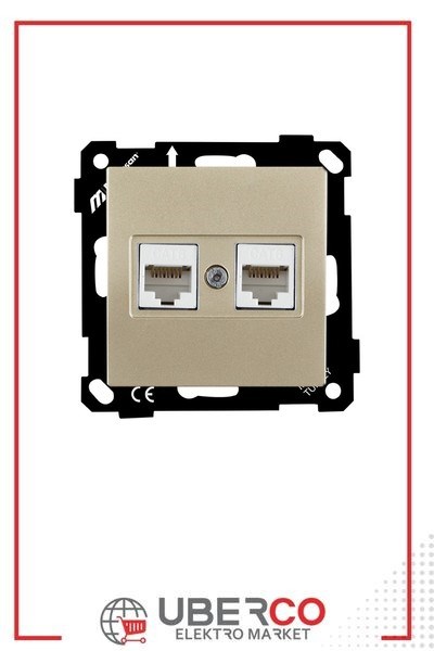 2270 141 0190Mutlusan Elitra Plus Mek+Tuş Data Prizi 2*Rj45 (Cat6) - SatenMutlusan Elitra Plus Mek+Tuş Data Prizi 2*Rj45 - Saten{ubercoelektromarket}