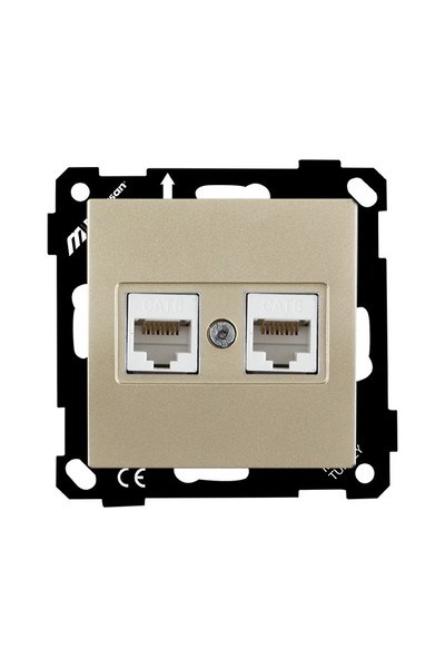 2270 141 0190Mutlusan Elitra Plus Mek+Tuş Data Prizi 2*Rj45 (Cat6) - SatenMutlusan Elitra Plus Mek+Tuş Data Prizi 2*Rj45 - Saten{ubercoelektromarket}