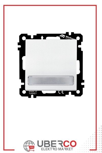 2270 418 0101Mutlusan Elitra Plus Mek+Tuş Işıklı Etiketli Anahtar (220V) (Klipsli) - BeyazMutlusan Elitra Plus Mek+Tuş Işıklı Etiketli Anahtar (220V){ubercoelektromarket}