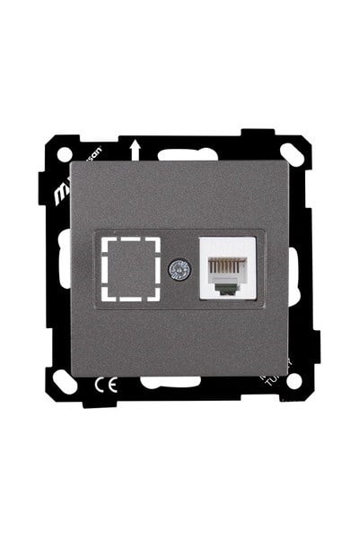 2270 125 0195Mutlusan Elitra Plus Mek+Tuş Telefon Prizi 1*Rj11 (Cat3) - FümeMutlusan Elitra Plus Mek+Tuş Telefon Prizi 1*Rj11 - Füme{ubercoelektromarket}