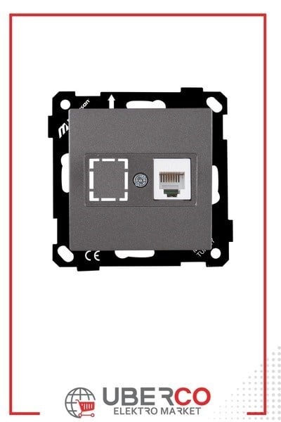 2270 125 0195Mutlusan Elitra Plus Mek+Tuş Telefon Prizi 1*Rj11 (Cat3) - FümeMutlusan Elitra Plus Mek+Tuş Telefon Prizi 1*Rj11 - Füme{ubercoelektromarket}