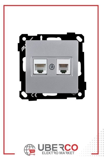 2270 139 0192Mutlusan Elitra Plus Mek+Tuş Telefon+Data Prizi (Rj11 Cat3+Cat5E) - GümüşMutlusan Elitra Plus Mek+Tuş Telefon+Data Prizi{ubercoelektromarket}