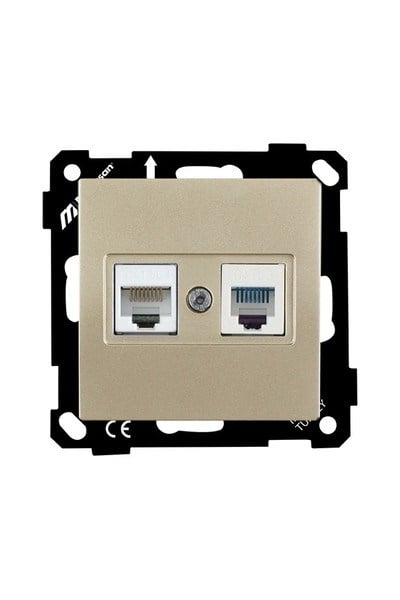 2270 139 0190Mutlusan Elitra Plus Mek+Tuş Telefon+Data Prizi (Rj11 Cat3+Cat5E) - SatenMutlusan Elitra Plus Mek+Tuş Telefon+Data Prizi{ubercoelektromarket}