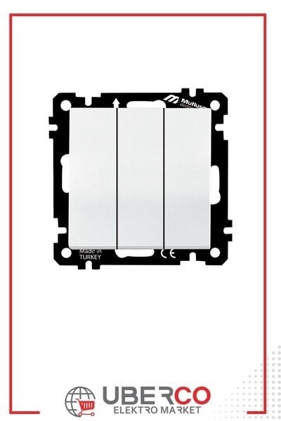 2270 409 0101Mutlusan Elitra Plus Mek+Tuş Üçlü Anahtar (Klipsli) - BeyazMutlusan Elitra Plus Mek+Tuş Üçlü Anahtar (Klipsli) - Beyaz{ubercoelektromarket}