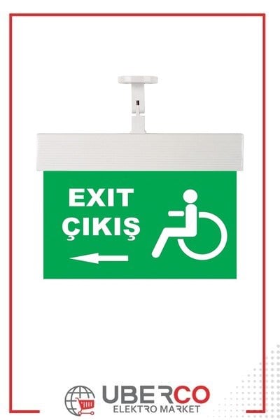 102 038 000857Mutlusan Exit-Acil Aydınlatma Armatürü (Ledli) IP20 - Sembol NO:57 - Exıt Çıkış + Sol Ok + Tekerlekli SandalyeMutlusan Exit-Acil Aydınlatma Armatürü (Ledli) IP20 - Sembol{ubercoelektromarket}