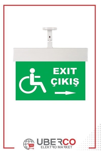 102 038 000856Mutlusan Exit-Acil Aydınlatma Armatürü (Ledli) IP20 - Sembol NO:56 - Tekerlekli Sandalye + Sağ Ok + Exıt ÇıkışMutlusan Exit-Acil Aydınlatma Armatürü (Ledli) IP20 - Sembol{ubercoelektromarket}