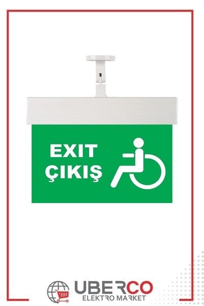 102 038 000859Mutlusan Exit-Acil Aydınlatma Armatürü (Ledli) IP20 - Sembol NO:59 - Exıt Çıkış + Tekerlekli Sandalye (Oksuz)Mutlusan Exit-Acil Aydınlatma Armatürü (Ledli) IP20 - Sembol{ubercoelektromarket}