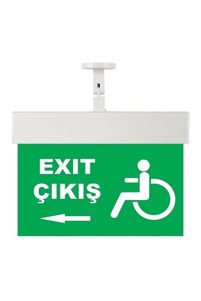 102 038 000857Mutlusan Exit-Acil Aydınlatma Armatürü (Ledli) IP20 - Sembol NO:57 - Exıt Çıkış + Sol Ok + Tekerlekli SandalyeMutlusan Exit-Acil Aydınlatma Armatürü (Ledli) IP20 - Sembol{ubercoelektromarket}