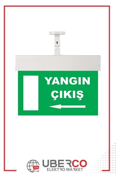 102 038 000845Mutlusan Exit-Acil Aydınlatma Armatürü (Ledli) IP20 - Sembol NO:45 - Panel + Sol Ok + Yangın ÇıkışMutlusan Exit-Acil Aydınlatma Armatürü (Ledli) IP20 - Sembol{ubercoelektromarket}