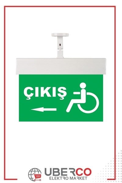 102 038 000855Mutlusan Exit-Acil Aydınlatma Armatürü (Ledli) IP20 - Sembol NO:55 - Çıkış + Sol Ok + Tekerlekli SandalyeMutlusan Exit-Acil Aydınlatma Armatürü (Ledli) IP20 - Sembol{ubercoelektromarket}
