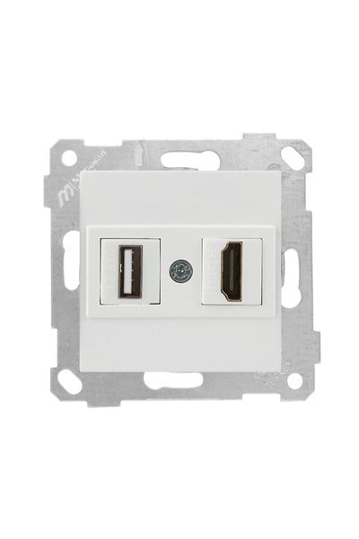 2200 459 0101Mutlusan Mek+Tuş 1*USB/1*Hdmı Priz - BeyazMutlusan Mek+Tuş 1*USB-1*Hdmı Priz - Beyaz{ubercoelektromarket}