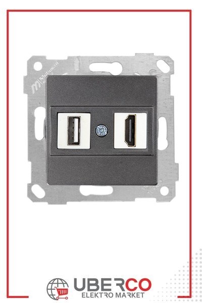 2200 459 0195Mutlusan Mek+Tuş 1*USB/1*Hdmı Priz - FümeMutlusan Mek+Tuş 1*USB-1*Hdmı Priz - Füme{ubercoelektromarket}