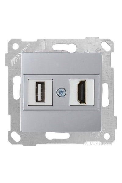2200 459 0182Mutlusan Mek+Tuş 1*USB/1*Hdmı Priz - İnoxMutlusan Mek+Tuş 1*USB-1*Hdmı Priz - İnox{ubercoelektromarket}