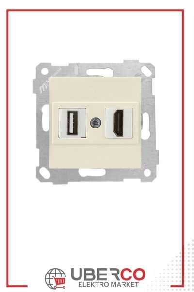 2200 459 0102Mutlusan Mek+Tuş 1*USB/1*Hdmı Priz - KremMutlusan Mek+Tuş 1*USB-1*Hdmı Priz - Krem{ubercoelektromarket}