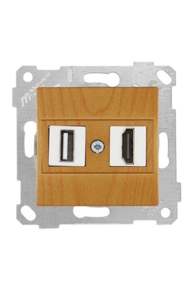 2200 459 0158Mutlusan Mek+Tuş 1*USB/1*Hdmı Priz - MeşeMutlusan Mek+Tuş 1*USB-1*Hdmı Priz - Meşe{ubercoelektromarket}
