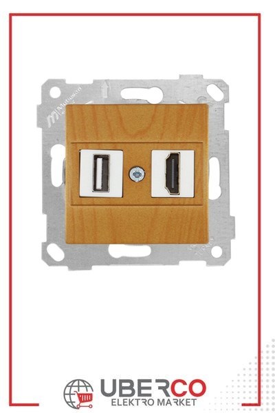 2200 459 0158Mutlusan Mek+Tuş 1*USB/1*Hdmı Priz - MeşeMutlusan Mek+Tuş 1*USB-1*Hdmı Priz - Meşe{ubercoelektromarket}