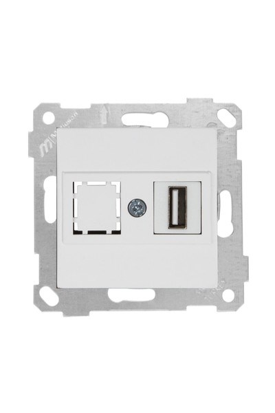 2200 455 0101Mutlusan Mek+Tuş 1*USB Priz - BeyazMutlusan Mek+Tuş 1*USB Priz - Beyaz{ubercoelektromarket}
