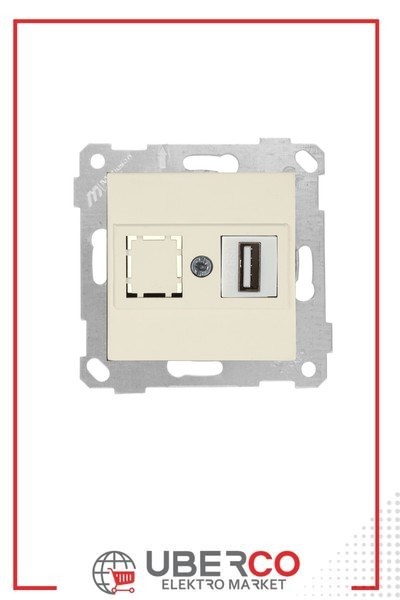 2200 455 0102Mutlusan Mek+Tuş 1*USB Priz - KremMutlusan Mek+Tuş 1*USB Priz - Krem{ubercoelektromarket}
