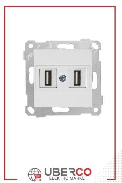 2200 456 0101Mutlusan Mek+Tuş 2*USB Priz - BeyazMutlusan Mek+Tuş 2*USB Priz - Beyaz{ubercoelektromarket}