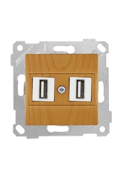 2200 456 0158Mutlusan Mek+Tuş 2*USB Priz - MeşeMutlusan Mek+Tuş 2*USB Priz - Meşe{ubercoelektromarket}