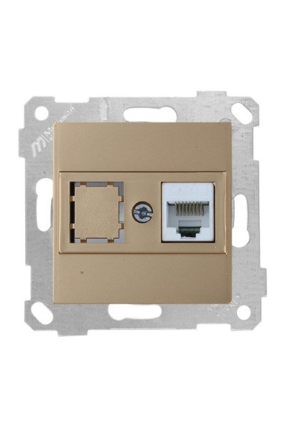 2200 136 0180Mutlusan Mek+Tuş Data Prizi 1*Rj45 (Cat5E) - Antik AltınMutlusan Mek+Tuş Data Prizi 1*Rj45 (Cat5E) - Antik Altın{ubercoelektromarket}