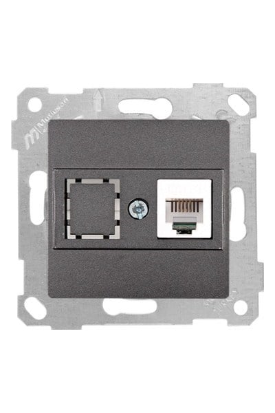 2200 136 0195Mutlusan Mek+Tuş Data Prizi 1*Rj45 (Cat5E) - FümeMutlusan Mek+Tuş Data Prizi 1*Rj45 (Cat5E) - Füme{ubercoelektromarket}
