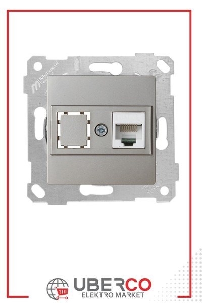 2200 136 0183Mutlusan Mek+Tuş Data Prizi 1*Rj45 (Cat5E) - TitanyumMutlusan Mek+Tuş Data Prizi 1*Rj45 (Cat5E) - Titanyum{ubercoelektromarket}
