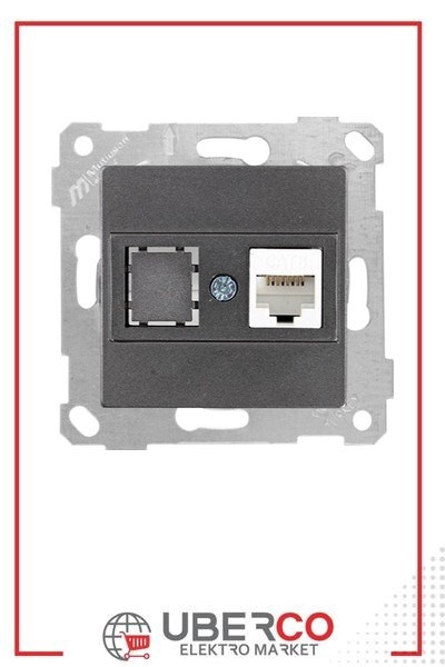 2200 140 0195Mutlusan Mek+Tuş Data Prizi 1*Rj45 (Cat6) - FümeMutlusan Mek+Tuş Data Prizi 1*Rj45 (Cat6) - Füme{ubercoelektromarket}