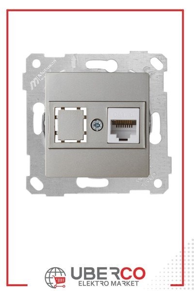 2200 140 0183Mutlusan Mek+Tuş Data Prizi 1*Rj45 (Cat6) - TitanyumMutlusan Mek+Tuş Data Prizi 1*Rj45 (Cat6) - Titanyum{ubercoelektromarket}