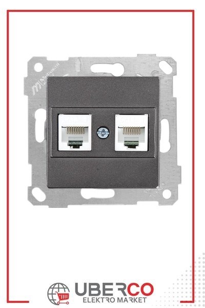 2200 138 0195Mutlusan Mek+Tuş Data Prizi 2*Rj45 (Cat5E) - FümeMutlusan Mek+Tuş Data Prizi 2*Rj45 (Cat5E) - Füme{ubercoelektromarket}