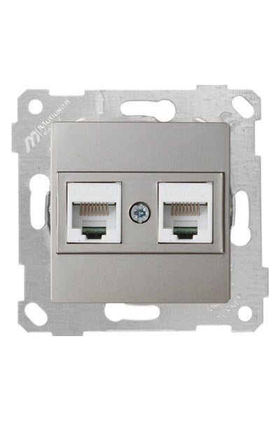 2200 138 0183Mutlusan Mek+Tuş Data Prizi 2*Rj45 (Cat5E) - TitanyumMutlusan Mek+Tuş Data Prizi 2*Rj45 (Cat5E) - Titanyum{ubercoelektromarket}