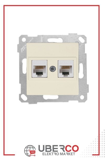 2200 138 0102Mutlusan Mek+Tuş Data Prizi 2*Rj45 (Cat5E) - KremMutlusan Mek+Tuş Data Prizi 2*Rj45 (Cat5E) - Krem{ubercoelektromarket}