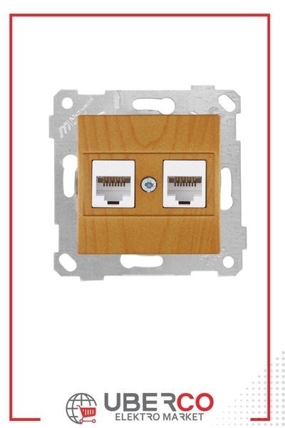 2200 141 0158Mutlusan Mek+Tuş Data Prizi 2*Rj45 (Cat6) - MeşeMutlusan Mek+Tuş Data Prizi 2*Rj45 (Cat6) - Meşe{ubercoelektromarket}