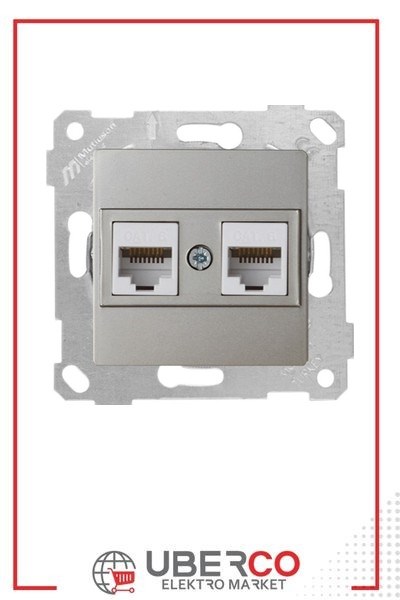 2200 141 0183Mutlusan Mek+Tuş Data Prizi 2*Rj45 (Cat6) - TitanyumMutlusan Mek+Tuş Data Prizi 2*Rj45 (Cat6) - Titanyum{ubercoelektromarket}